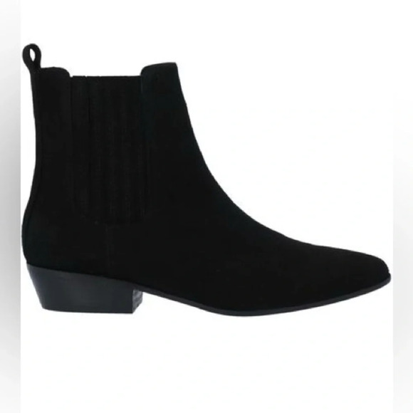 MARC‎ ELLIS Women’s Ankle Boot Suede Leather Black Italy $413 EU 36 US 6 Classic - Picture 1 of 10